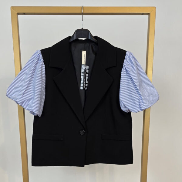 Blazer met design korte mouw (beschikbaar in diverse kleuren)