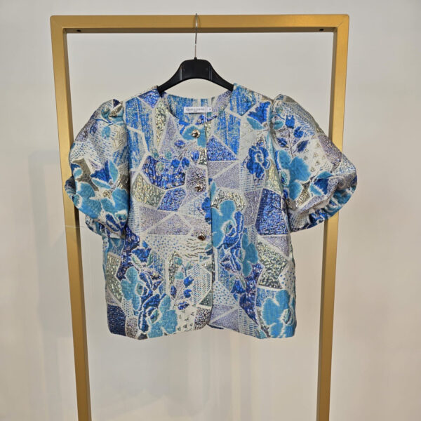 Blouse Shine korte mouw (beschikbaar in diverse kleuren) - Afbeelding 2