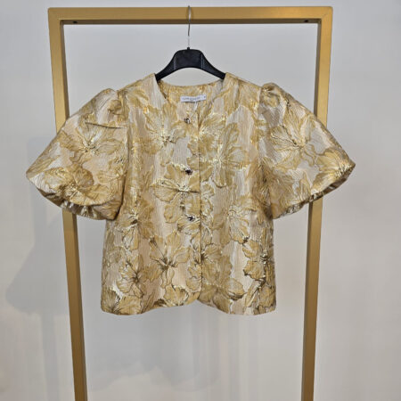 Blouse Shine korte mouw (beschikbaar in diverse kleuren)