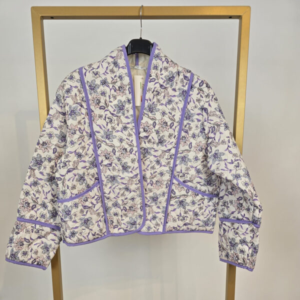 Gewatteerd jasje met bloemen (beschikbaar in diverse kleuren) - Afbeelding 3