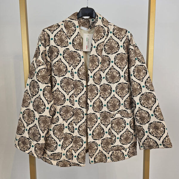 Gewatteerde kimono jas leaves (beschikbaar in diverse kleuren) - Afbeelding 2