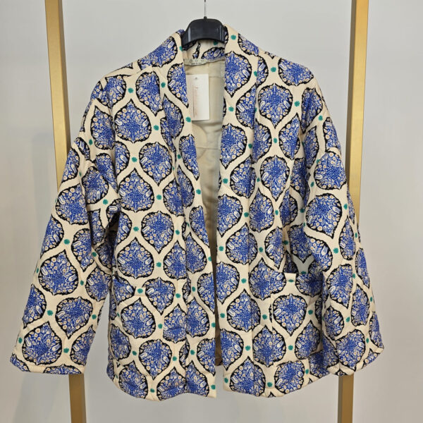 Gewatteerde kimono jas leaves (beschikbaar in diverse kleuren) - Afbeelding 4