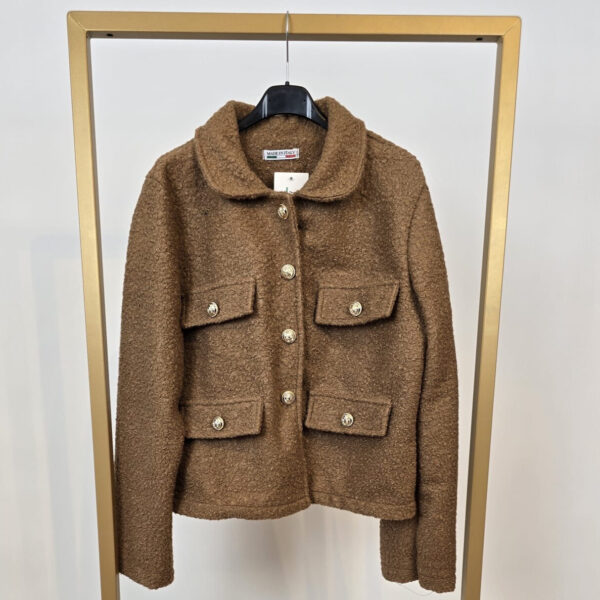 Teddy jas met gouden details (beschikbaar in diverse kleuren) - Afbeelding 3